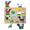 Melissa & Doug ξύλινο παζλ με ηχητικά εφέ ζώων στη φάρμα