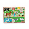 Melissa & Doug ξύλινο παζλ με ηχητικά εφέ Old MacDonald Farm