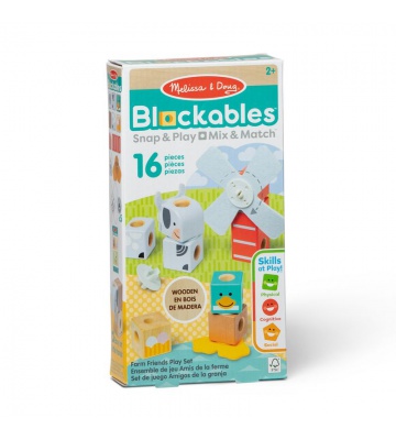 Melissa & Doug Blockables κατασκευαστικό σετ αγρόκτημα