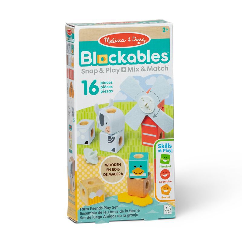 Melissa & Doug Blockables κατασκευαστικό σετ αγρόκτημα