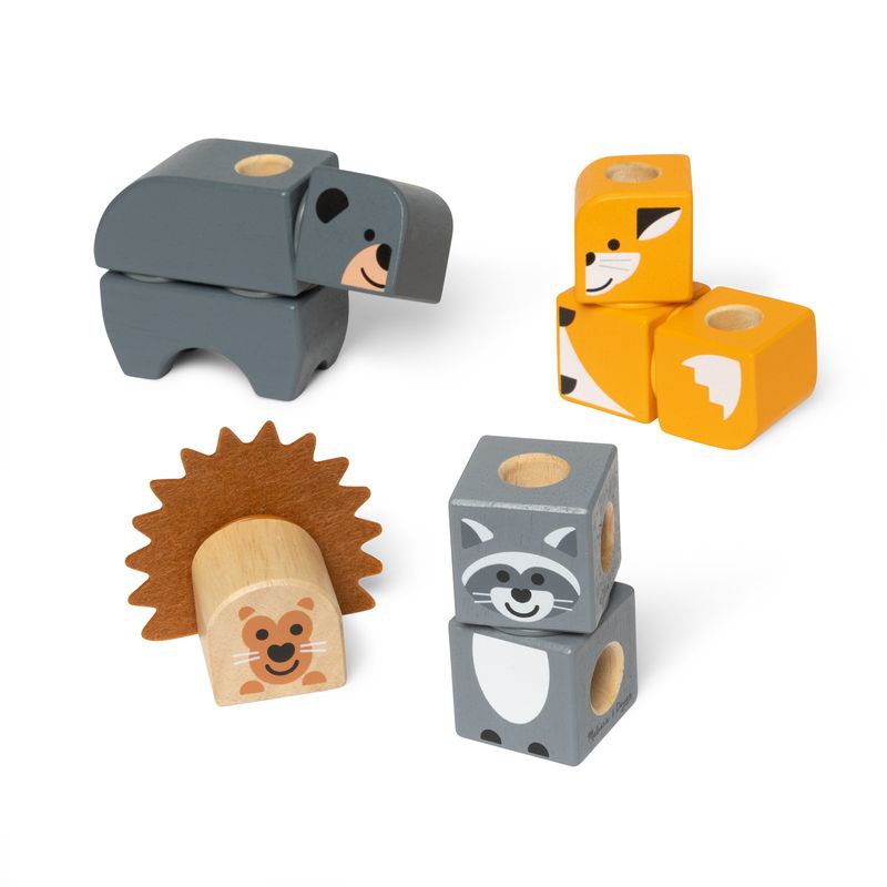 Κατασκευαστικό σετ άγριας ζωής Melissa & Doug Blockables