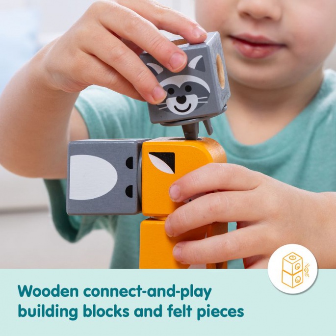 Κατασκευαστικό σετ άγριας ζωής Melissa & Doug Blockables