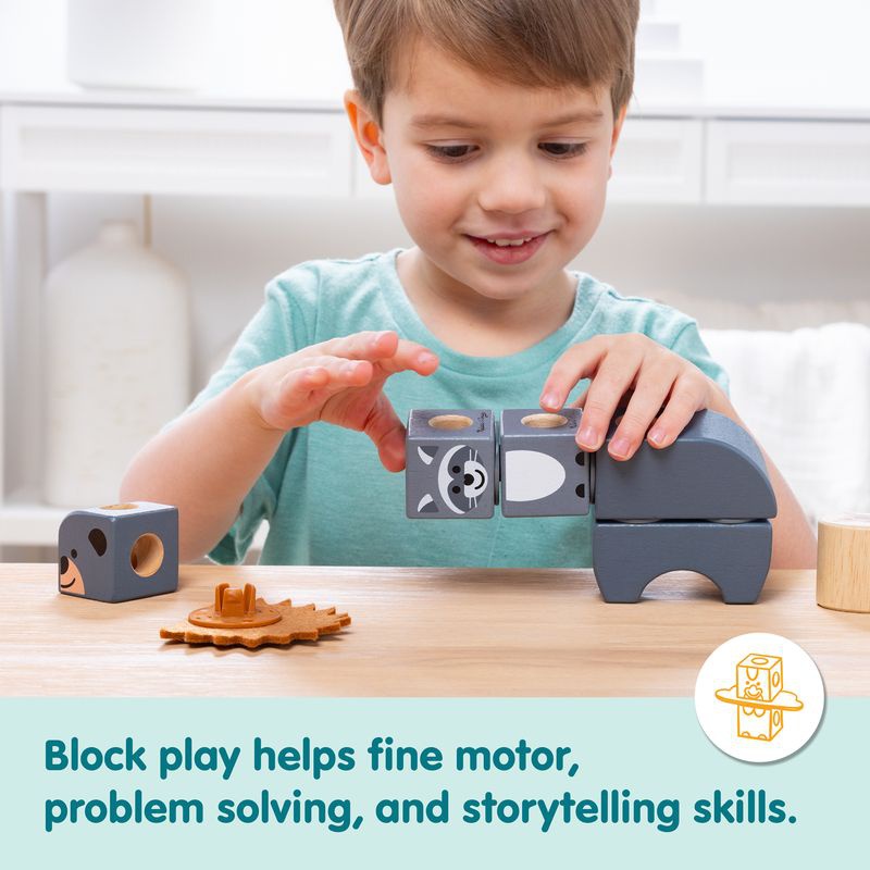 Κατασκευαστικό σετ άγριας ζωής Melissa & Doug Blockables