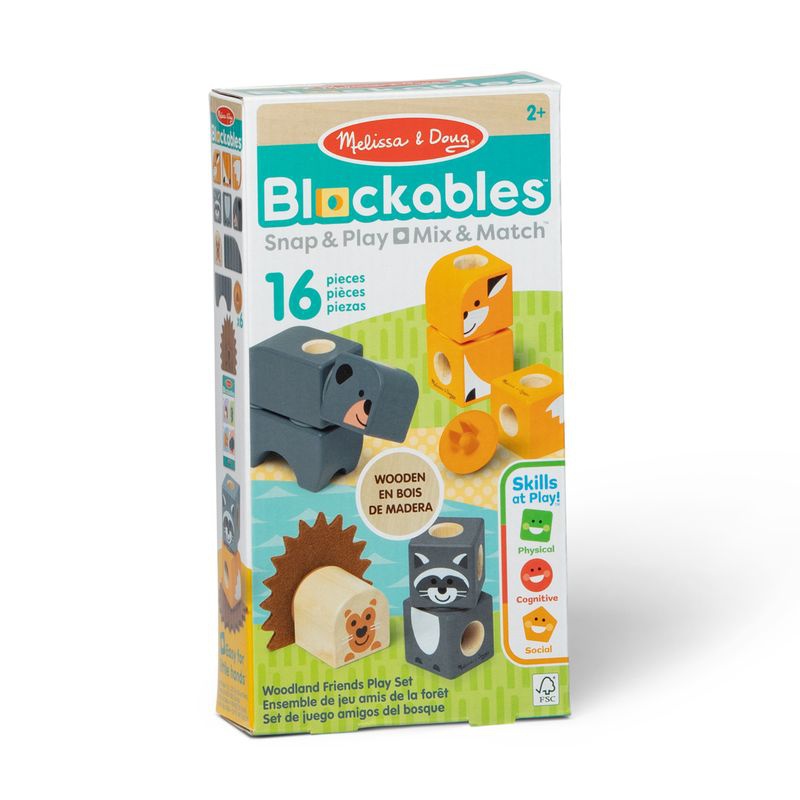 Κατασκευαστικό σετ άγριας ζωής Melissa & Doug Blockables