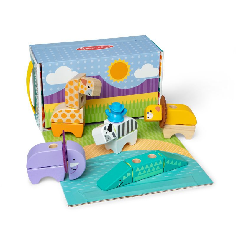 Melissa & Doug Blockables Εργοτάξιο Safari Σετ Παιχνιδιού