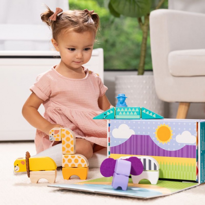 Melissa & Doug Blockables Εργοτάξιο Safari Σετ Παιχνιδιού