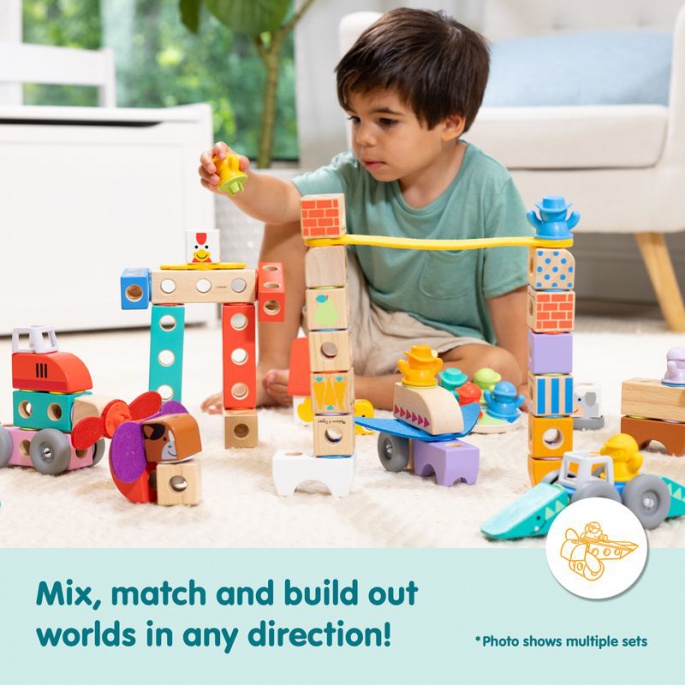 Melissa & Doug Blockables Εργοτάξιο Safari Σετ Παιχνιδιού