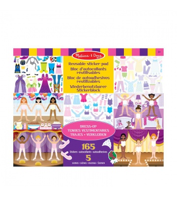 Melissa & Doug επαναχρησιμοποιούμενα αυτοκόλλητα με επιφάνεια - ντύσιμο