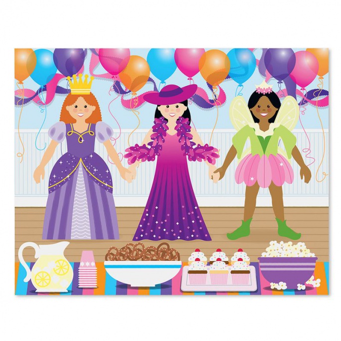 Melissa & Doug επαναχρησιμοποιούμενα αυτοκόλλητα με επιφάνεια - ντύσιμο