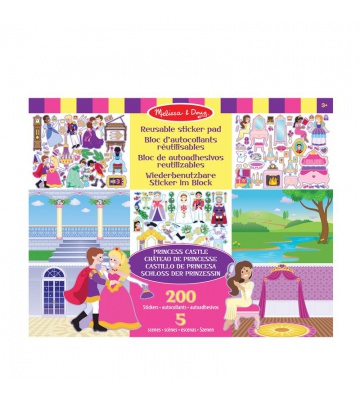 Αυτοκόλλητα Melissa & Doug επαναχρησιμοποιήσιμα με βάση - κάστρο
