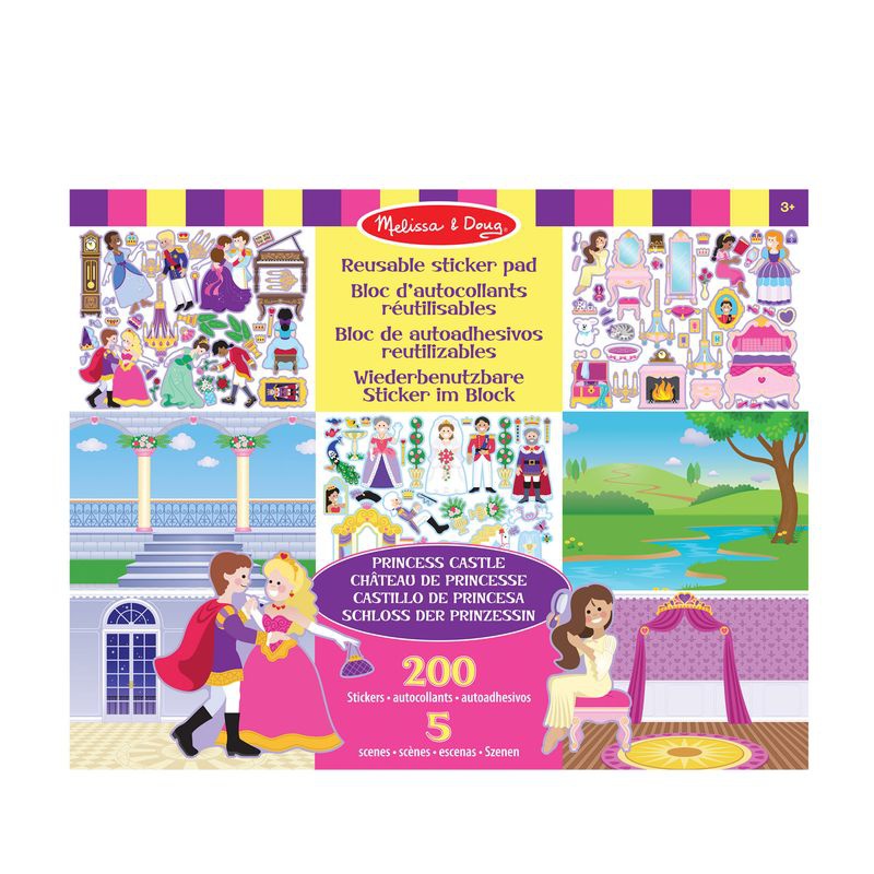 Αυτοκόλλητα Melissa & Doug επαναχρησιμοποιήσιμα με βάση - κάστρο