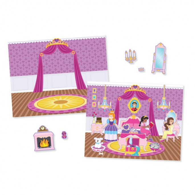 Αυτοκόλλητα Melissa & Doug επαναχρησιμοποιήσιμα με βάση - κάστρο