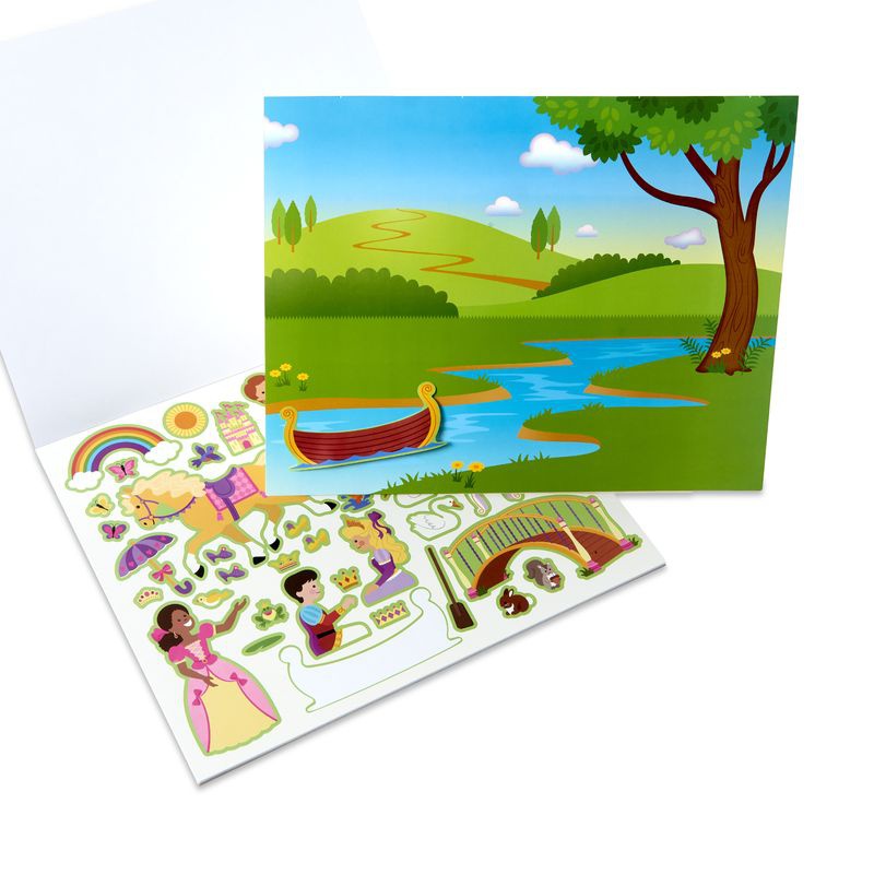 Αυτοκόλλητα Melissa & Doug επαναχρησιμοποιήσιμα με βάση - κάστρο