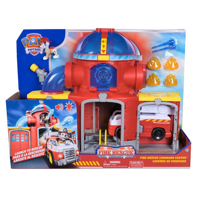 Σετ προσφοράς: Paw Patrol Fire Rescue Πυροσβεστικός σταθμός + Όχημα Fire Rescue Zuma