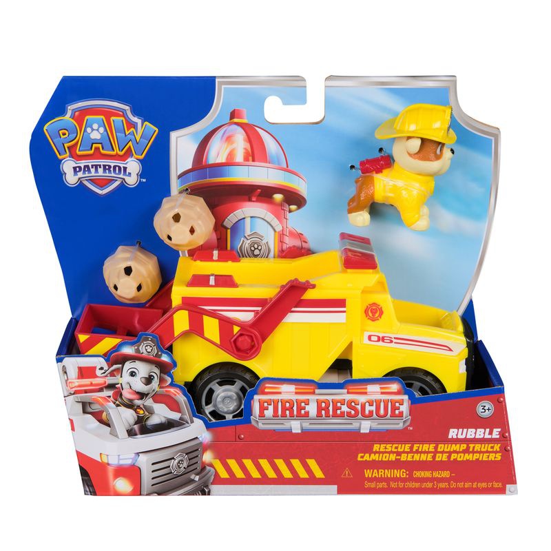 Σετ προσφοράς: Paw Patrol Fire Rescue όχημα Rubble + Fire Rescue όχημα Zuma
