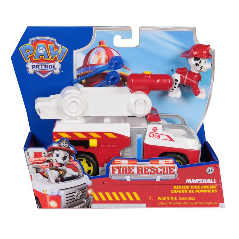 Σετ προσφοράς: Όχημα διάσωσης πυροσβεστών Paw Patrol Marshall + Όχημα διάσωσης πυροσβεστών Zuma