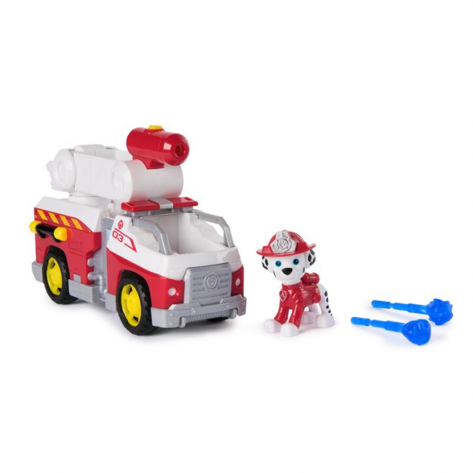 Σετ Προσφοράς: Paw Patrol Fire Rescue Όχημα Rubble + Marshall + Rocky + Zuma