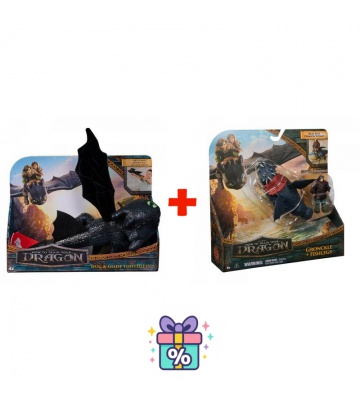 Προνομιακό σετ: Πώς να Εκπαιδεύσετε το Δράκο σας λούτρινο φαφούτης αγκαλιάζει + Gronckle και Λέπιας