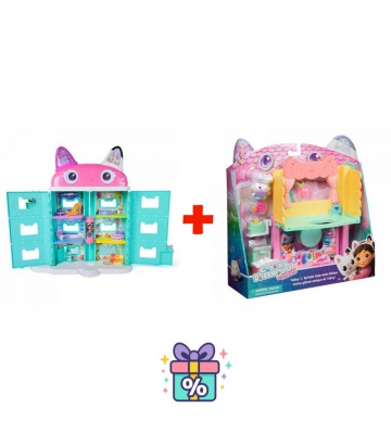 Σετ Προσφοράς: Gabby’s Dollhouse από την ταινία: μεγάλο σπίτι από την ταινία + κουζίνα για το μεγάλο σπίτι