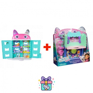 Σετ Προσφοράς: Το σπίτι της Γκάμπι από την ταινία: μεγάλο σπίτι από την ταινία + μπάνιο για το μεγάλο σπίτι