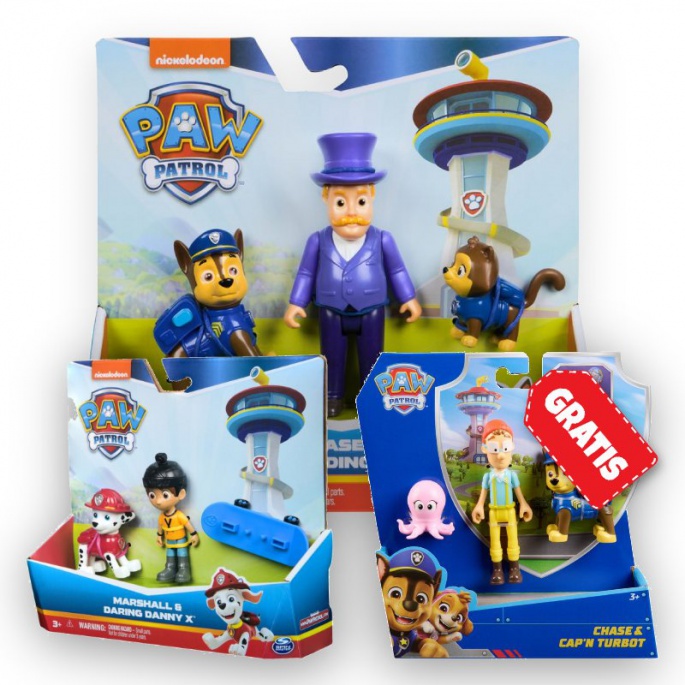 ΠΡΟΣΦΟΡΑ: Paw Patrol Humdinger και Chase + Danny X και Marshall + Chase και Turbot ΔΩΡΕΑΝ