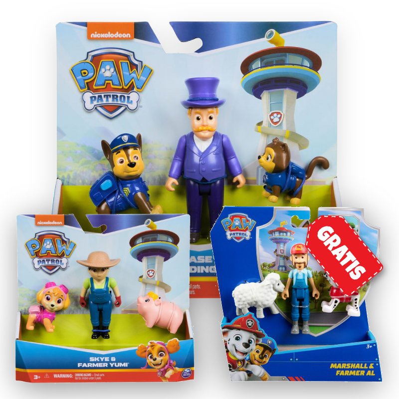 ΠΡΟΣΦΟΡΑ: Paw Patrol Humdinger και Chase + Yumi και Skye + Marshal και ο αγρότης Al ΔΩΡΕΑΝ