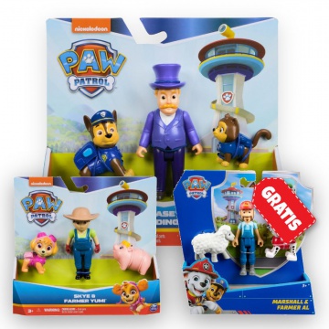 ΠΡΟΣΦΟΡΑ: Paw Patrol Humdinger και Chase + Yumi και Skye + Marshal και ο αγρότης Al ΔΩΡΕΑΝ