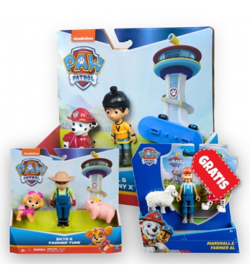 ΠΡΟΣΦΟΡΑ: Paw Patrol Danny X και Marshall + Yumi και Skye + Marshal και ο αγρότης Al ΔΩΡΕΑΝ