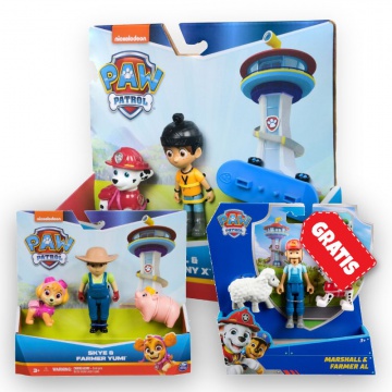 ΠΡΟΣΦΟΡΑ: Paw Patrol Danny X και Marshall + Yumi και Skye + Marshal και ο αγρότης Al ΔΩΡΕΑΝ