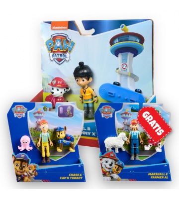 ΠΡΟΣΦΟΡΑ: Paw Patrol Danny X και Marshall + Chase και Turbot + Marshal και ο αγρότης Al ΔΩΡΕΑΝ