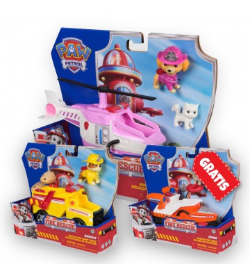PROMOTION: Paw Patrol Fire Rescue vehicles Skye + Rubble + Zuma FREE