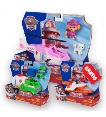 PROMO: Paw Patrol Fire Rescue vehicles Skye + Rocky + Zuma FREE
