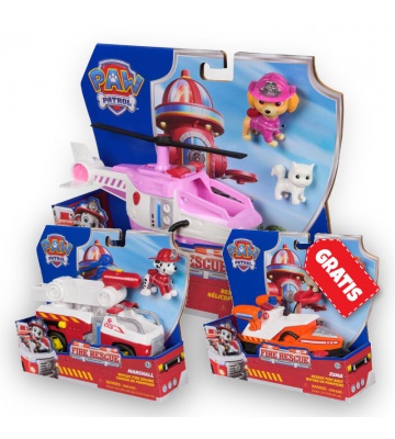 PROMO: Paw Patrol Fire Rescue vehicles Skye + Marshall + Zuma FREE