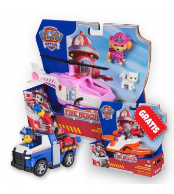 PROMO: Paw Patrol Fire Rescue vehicles Skye + Chase + Zuma FREE