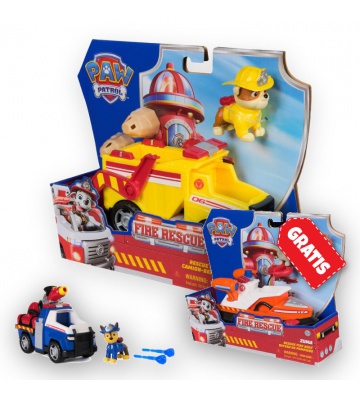 PROMO: Paw Patrol Fire Rescue οχήματα Rubble + Chase + Zuma ΔΩΡΕΑΝ
