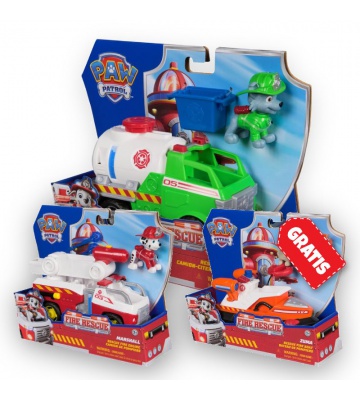 PROMO: Paw Patrol Fire Rescue οχήματα Rocky + Marshall + Zuma ΔΩΡΕΑΝ