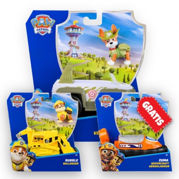 ΠΡΟΣΦΟΡΑ: Paw Patrol βασικά οχήματα Tracker + Rubble + Zuma ΔΩΡΕΑΝ