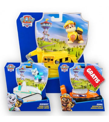 ΠΡΟΣΦΟΡΑ: Paw Patrol βασικά οχήματα Rubble + Everest + Zuma ΔΩΡΕΑΝ