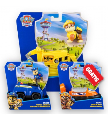 ΠΡΟΣΦΟΡΑ: Paw Patrol βασικά οχήματα Rubble + Chase + Zuma ΔΩΡΕΑΝ