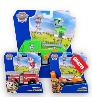 ΠΡΟΣΦΟΡΑ: Paw Patrol βασικά οχήματα Rocky + Marshall + Zuma ΔΩΡΕΑΝ