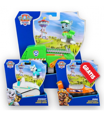 ΠΡΟΣΦΟΡΑ: Paw Patrol βασικά οχήματα Rocky + Everest + Zuma ΔΩΡΕΑΝ