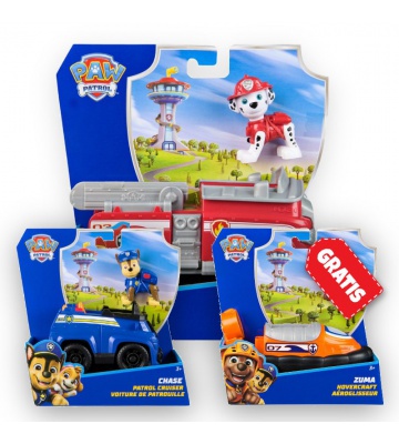 ΠΡΟΣΦΟΡΑ: Paw Patrol βασικά οχήματα Marshall + Chase + Zuma ΔΩΡΕΑΝ