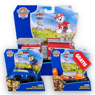 ΠΡΟΣΦΟΡΑ: Paw Patrol βασικά οχήματα Marshall + Chase + Zuma ΔΩΡΕΑΝ