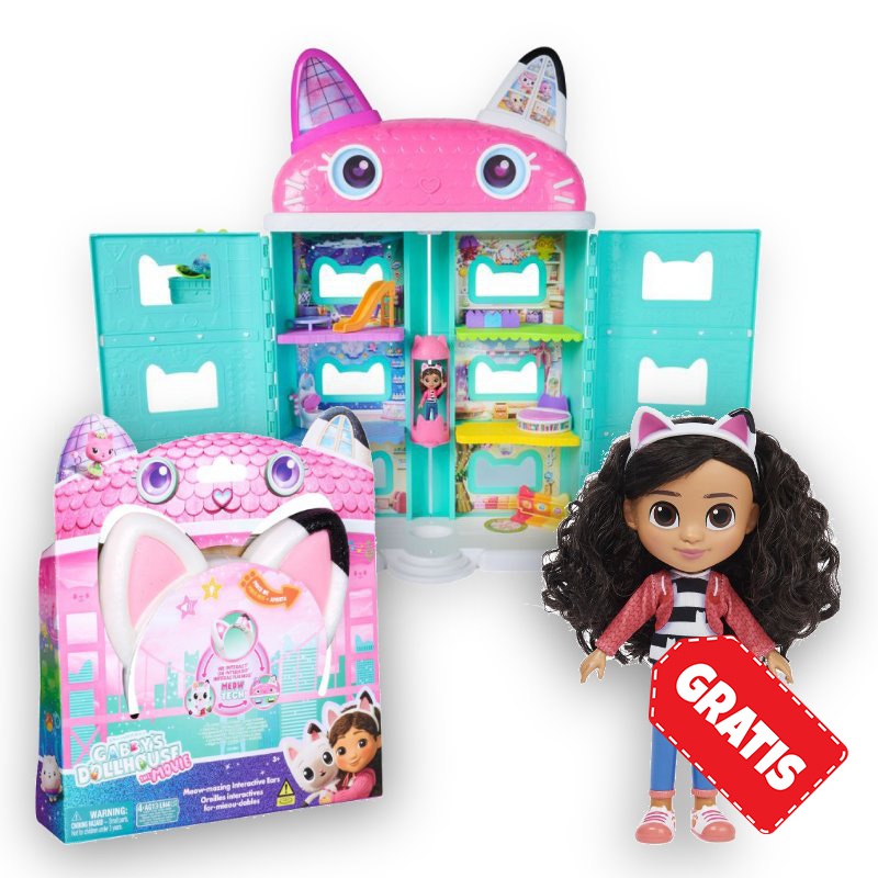 ΠΡΟΣΦΟΡΑ: Gabby’s Dollhouse μεγάλο σπίτι από την ταινία + αυτιά με εφέ + κούκλα χτενίσματος ΔΩΡΕΑΝ