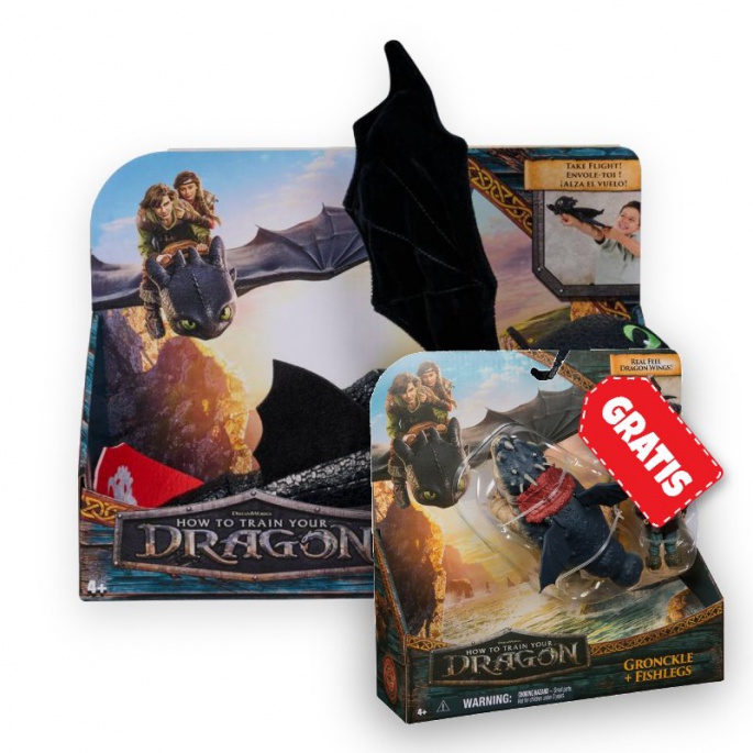 Προνομιακό σετ: Πώς να Εκπαιδεύσετε το Δράκο σας λούτρινο φαφούτης αγκαλιάζει + Gronckle και Λέπιας