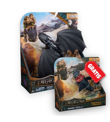 Σετ Προσφοράς: Πώς να Εκπαιδεύσετε το Δράκο σας φαφούτης που βγάζει ήχους + Gronckle και Λέπιας