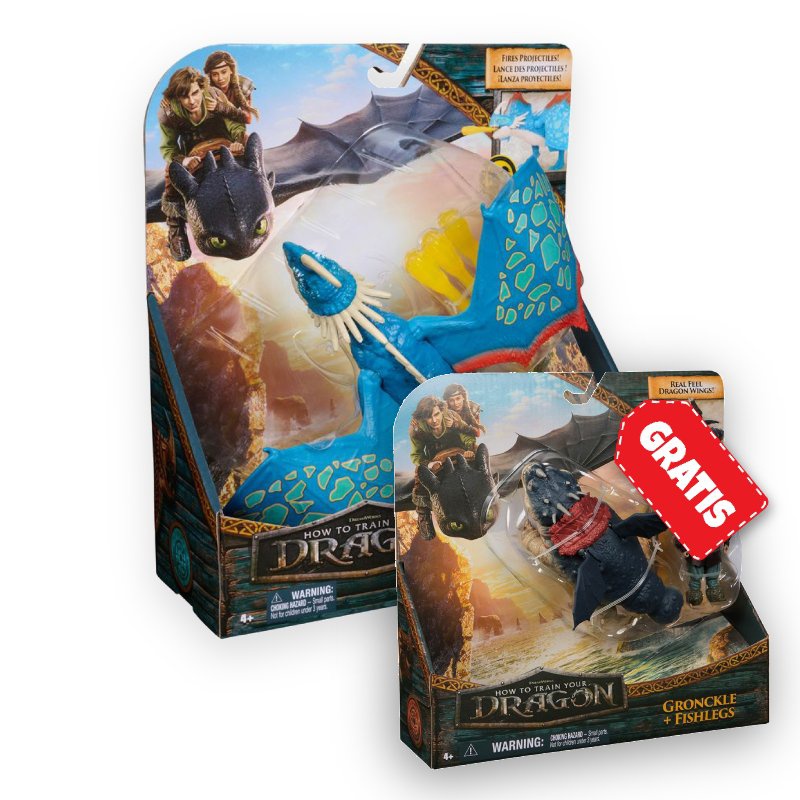 Σετ Προσφορά: Πώς να Εκπαιδεύσετε το Δράκο σας Deadly Nadder εκτοξεύοντας βέλη + Gronckle και Λέπιας