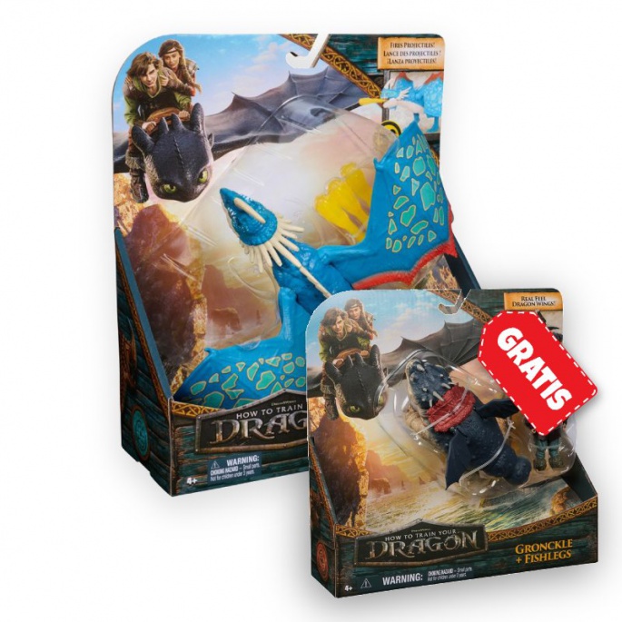 Σετ Προσφορά: Πώς να Εκπαιδεύσετε το Δράκο σας Deadly Nadder εκτοξεύοντας βέλη + Gronckle και Λέπιας