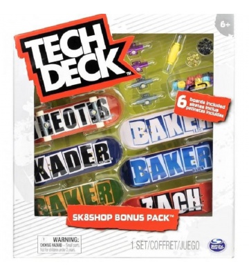 Tech Deck skateshop 6τεμ με αξεσουάρ Baker