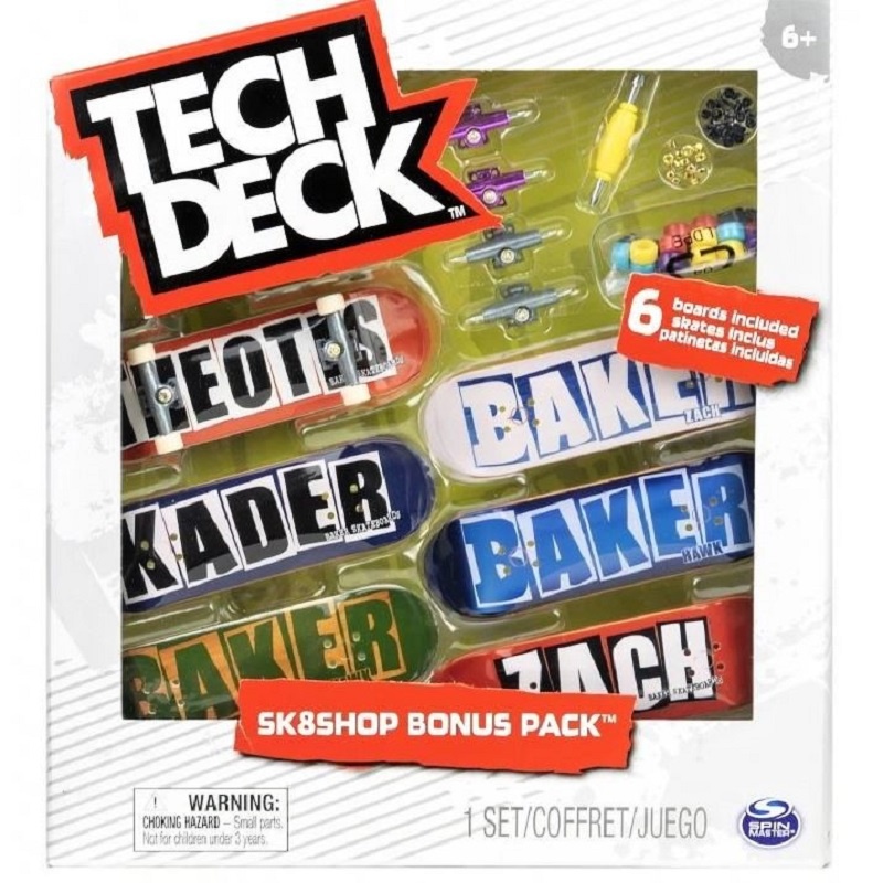 Tech Deck skateshop 6τεμ με αξεσουάρ Baker